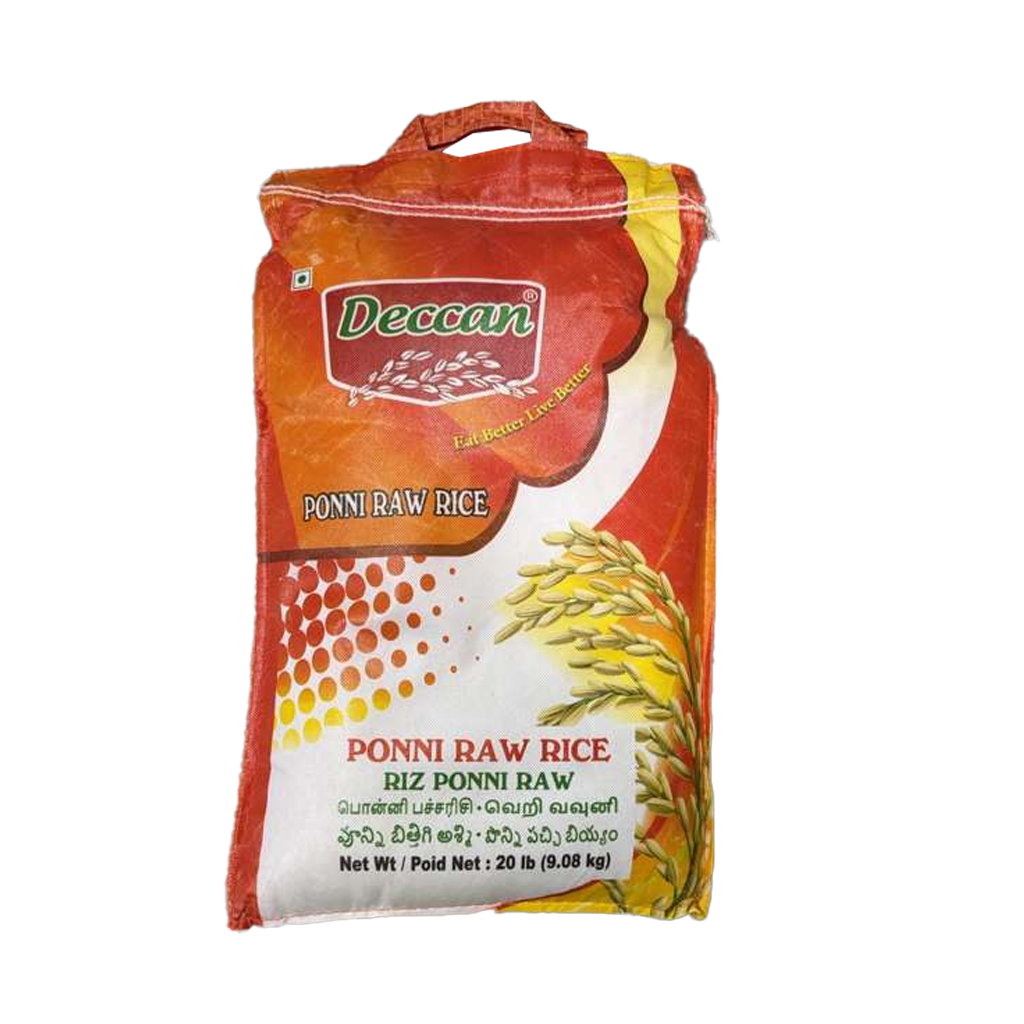 Deccan Ponni Raw Rice 20lb