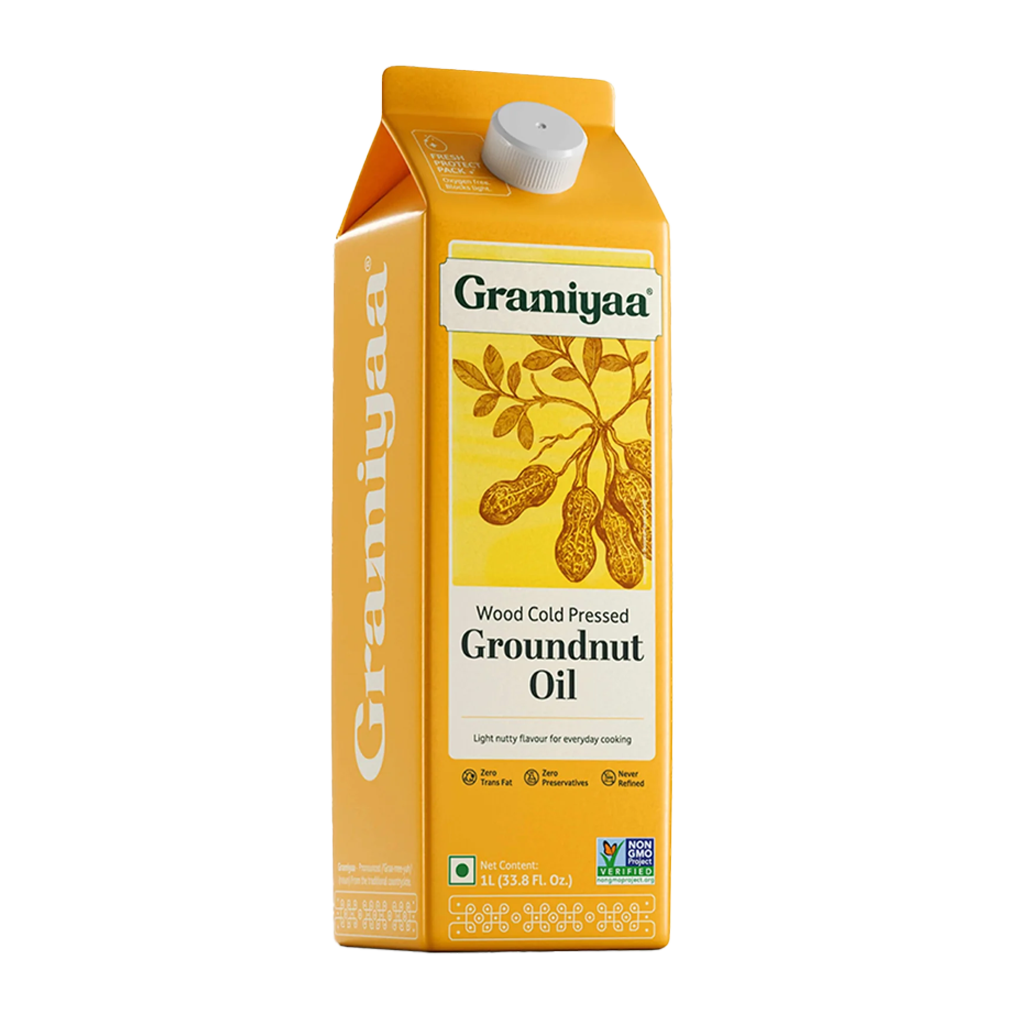 Gramiyaa Cold Press Groundnut oil 1l