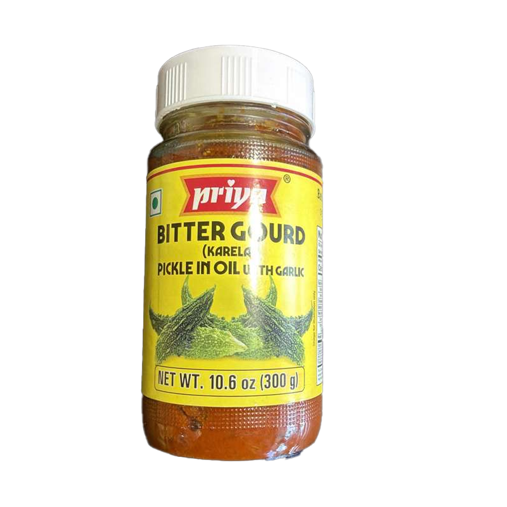 Priya Bitter Gourd Pickle W/Garlic 300g
