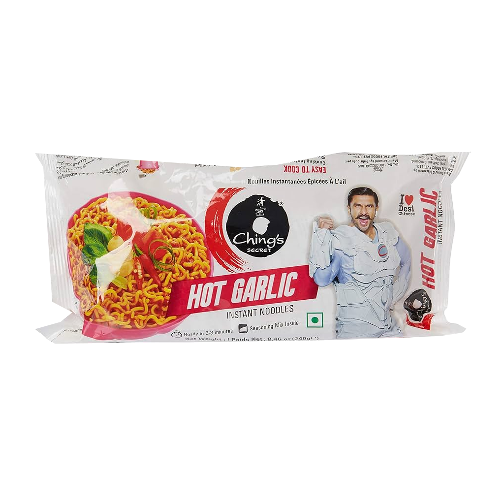 Chings Hot Garlic Noodles 240g