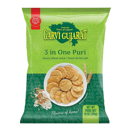 Garvi Gujarat 3 In One Puri 10 Oz