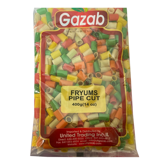 Gazab Fryums Pipe Cut 400g