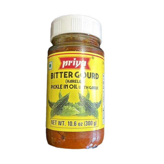 Priya Bitter Gourd Pickle W/Garlic 300g