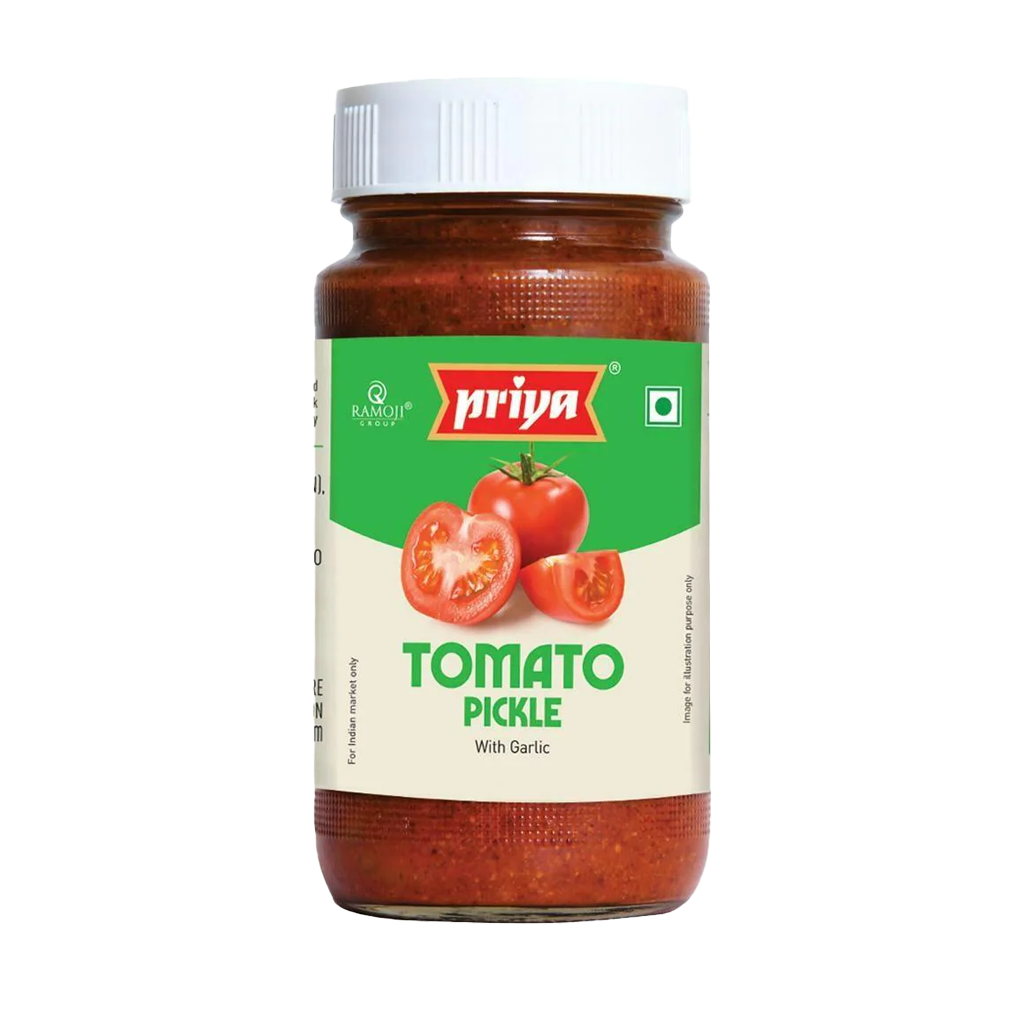 Priya Tomato Pickle with Garlic 300gm