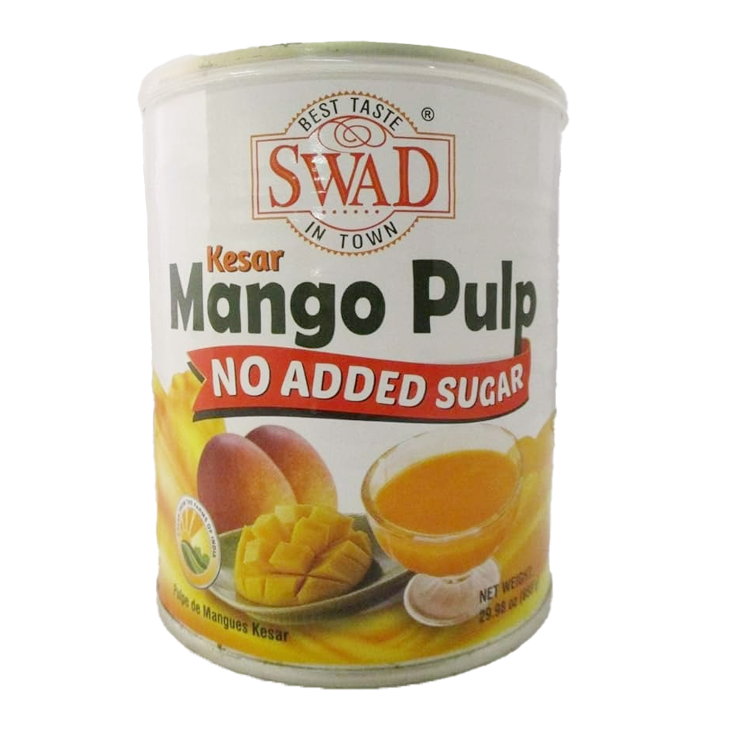 Swad Kesar Mango Pulp  No Added Sugar 850g