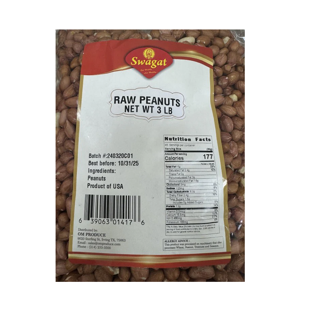 Swagat Peanut Raw Runner 3Lb